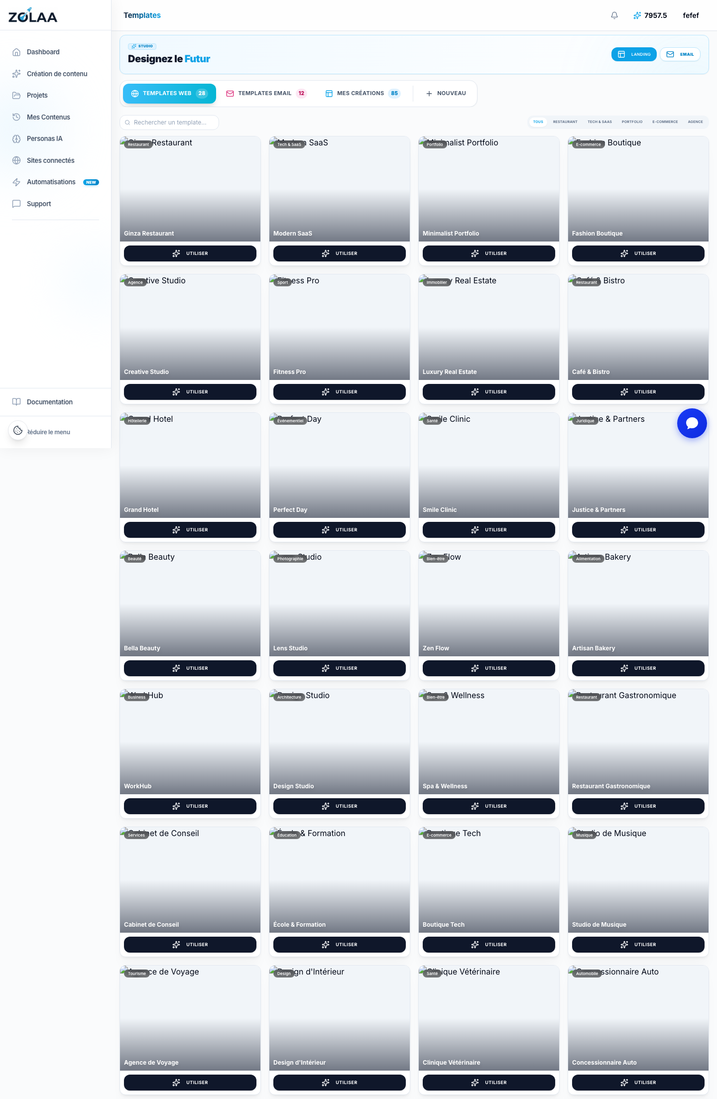 Page Templates Zolaa